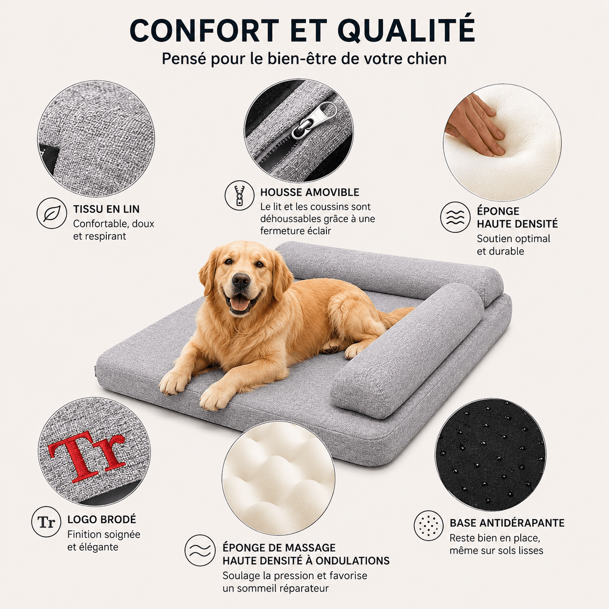 panier mémoire de forme pour chien – Image 3