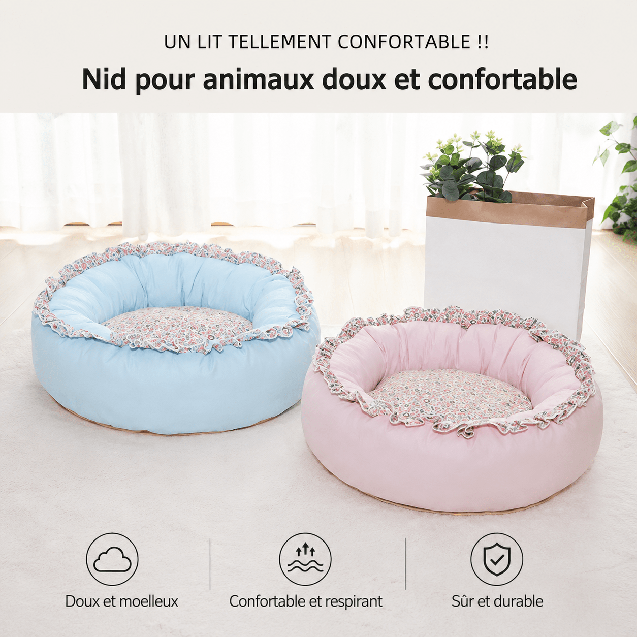 Confort pour chien stylé