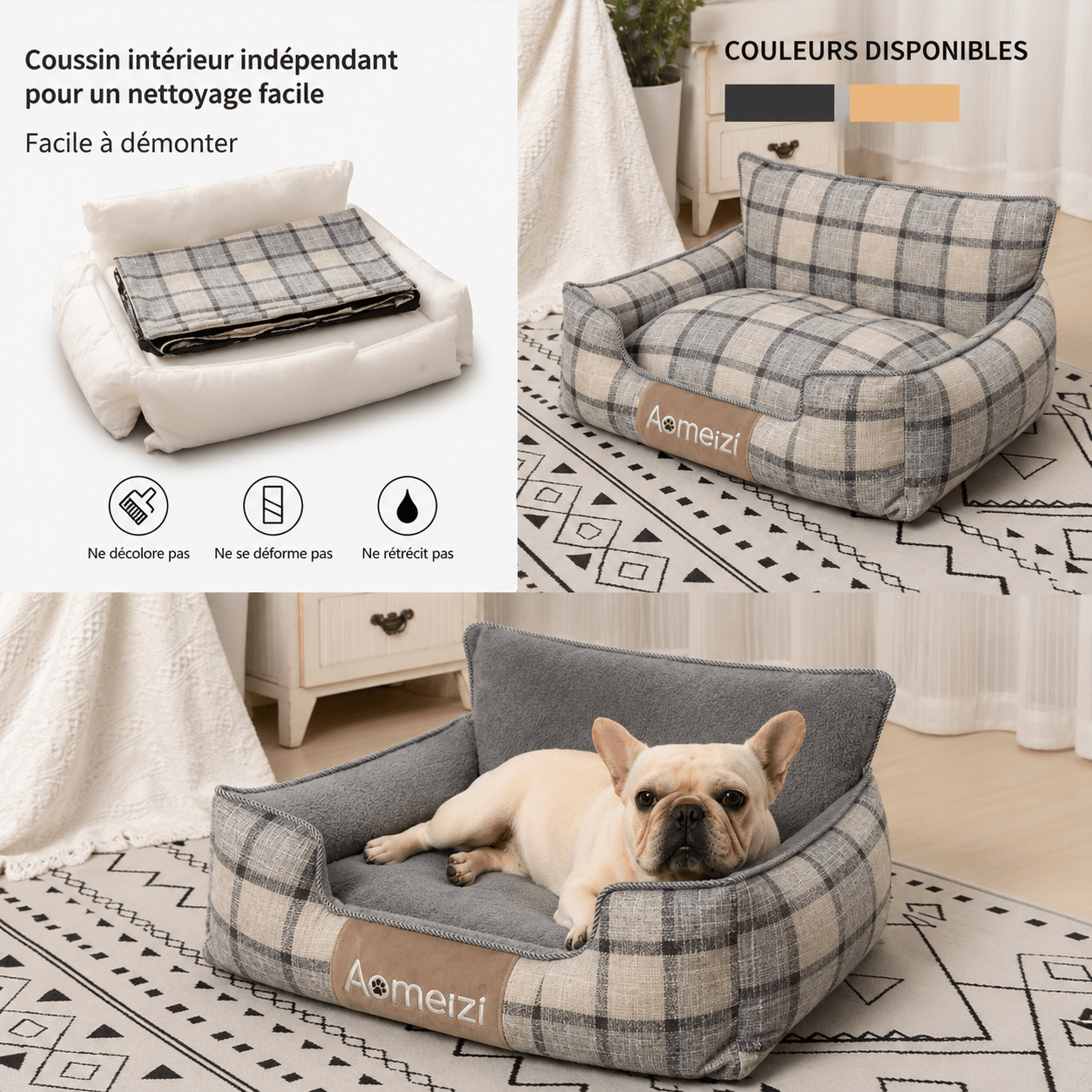 panier déhoussable pour chien