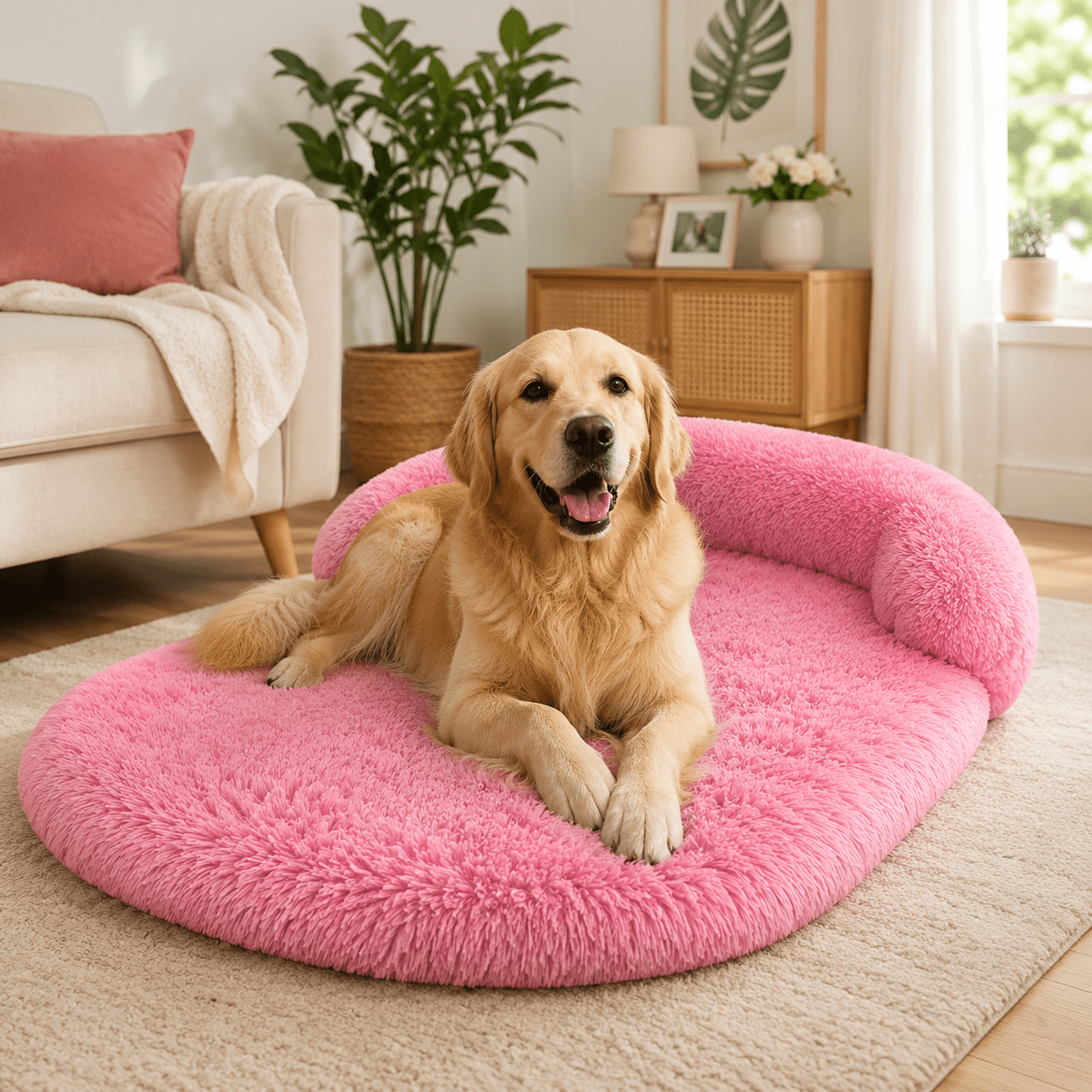 coussin ovale pour panier chien