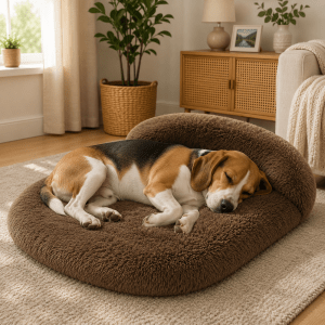panier chien avec coussin