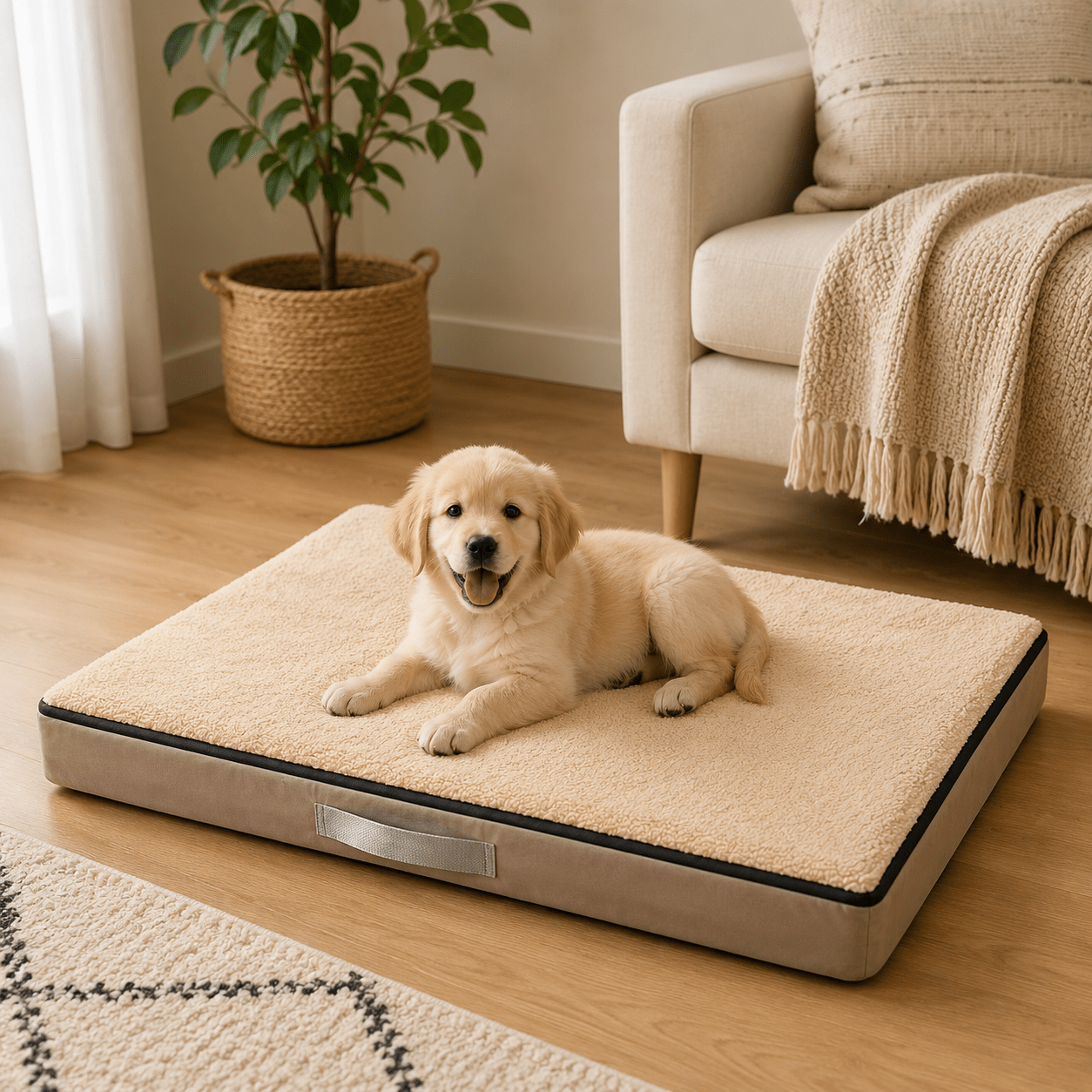 panier à mémoire de forme pour chien