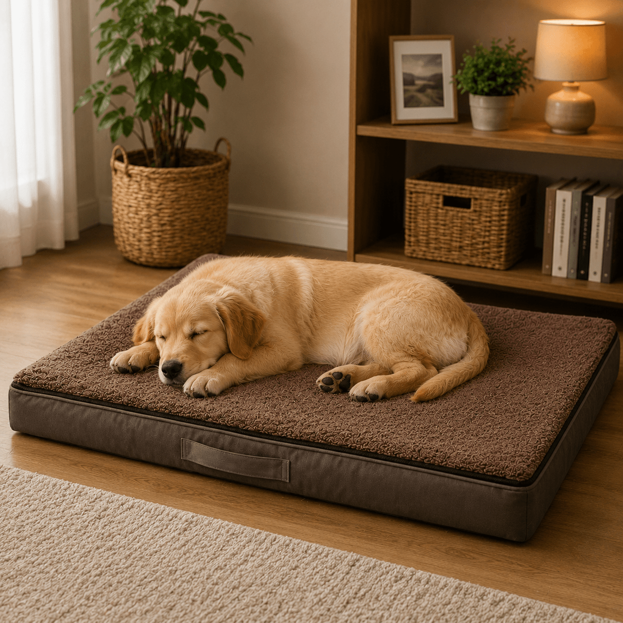 panier chien mémoire de forme déhoussable