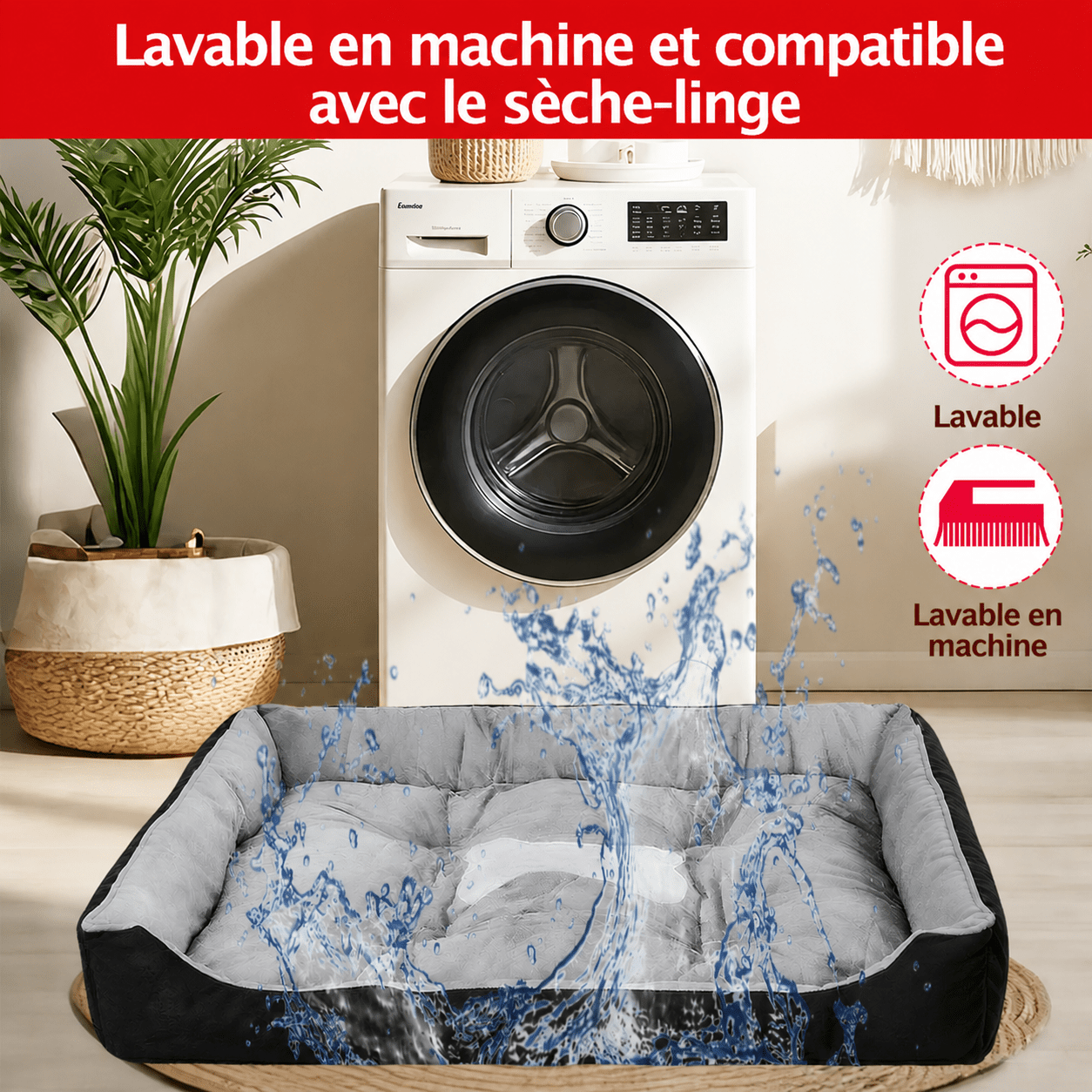 panier pour chien en coton