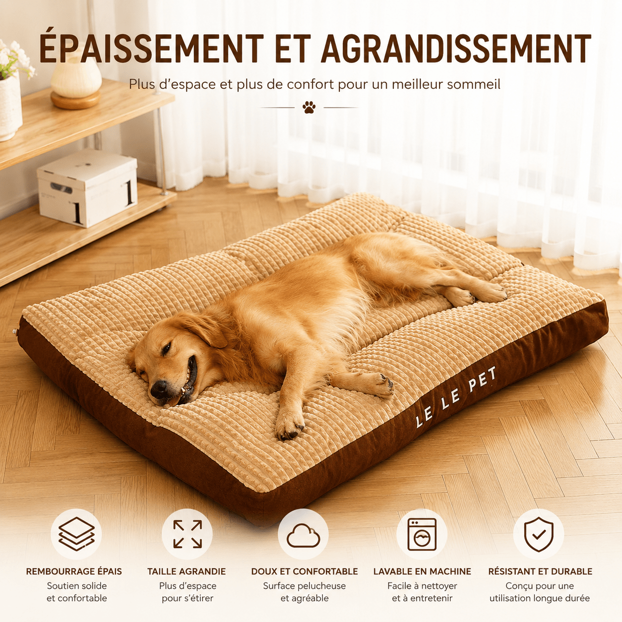 panier chien lavable