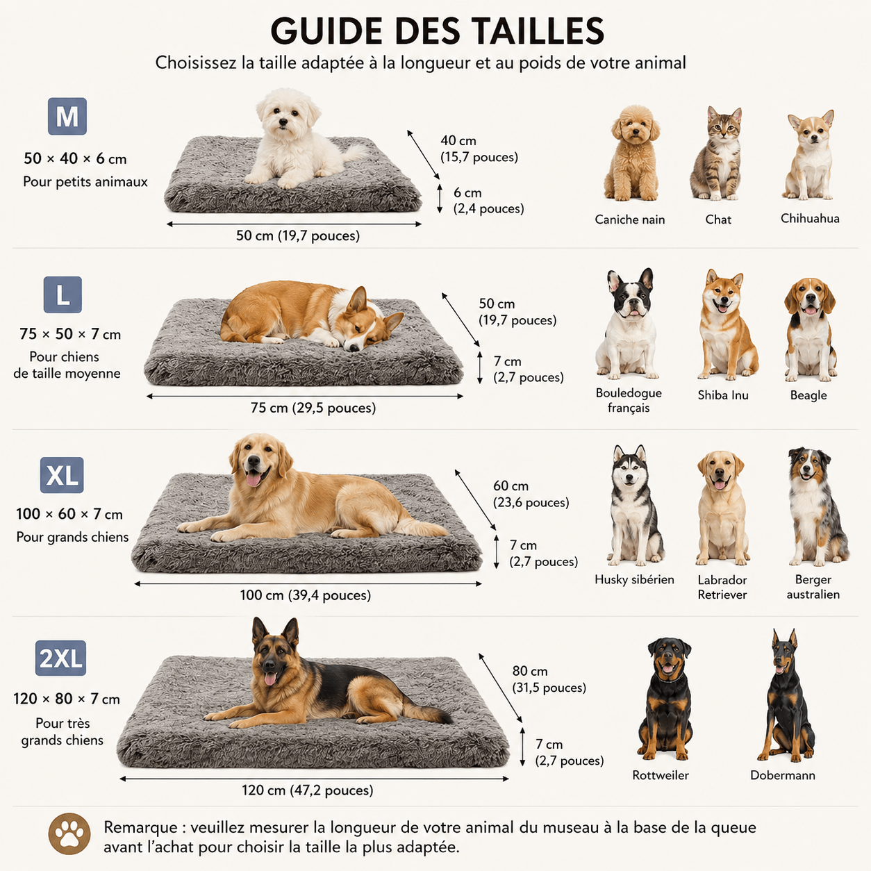 panier doux pour chien