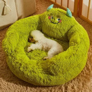 panier original pour chien vert doux