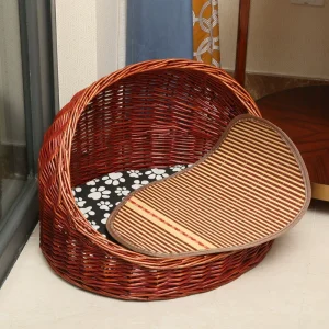 panier osier chien
