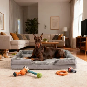 panier à mémoire de forme chien confort