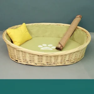 Panier pour chien en osier
