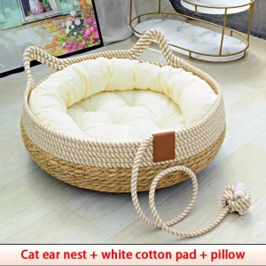 panier osier rond pour chien