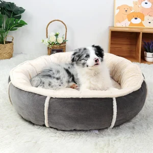 grand panier rond en tissu
