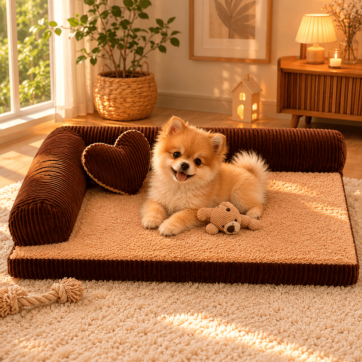 panier canapé élégant pour chien