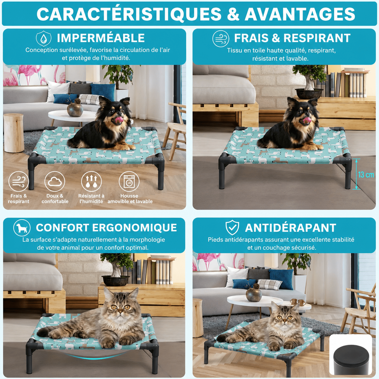 coussin chien panier plastique – Image 2
