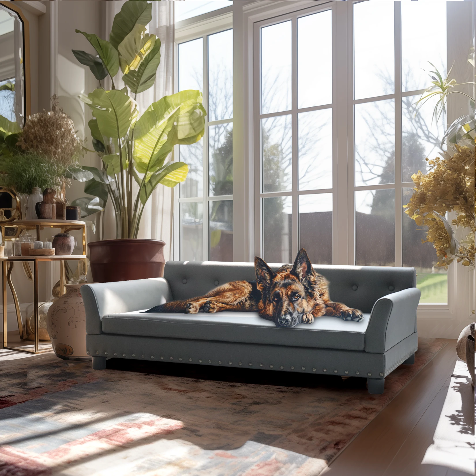 espace de repos pour grand chien